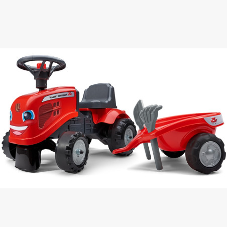 Traktorek z przyczepką Baby Massey Ferguson czerwony / Falk