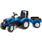 Traktor na pedały z przyczepką Landini niebieski / Falk Traktor na pedały z przyczepką Landini niebieski / Falk