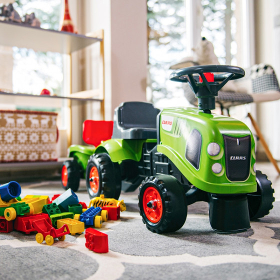 Traktorek z przyczepką Baby Claas zielony / Falk