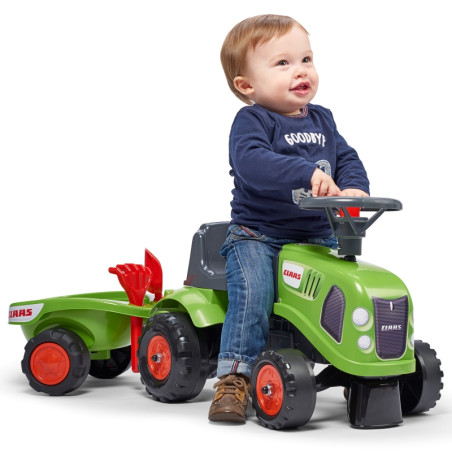 Traktorek z przyczepką Baby Claas zielony / Falk