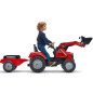Koparka na pedały z przyczepką Massey Ferguson / Falk