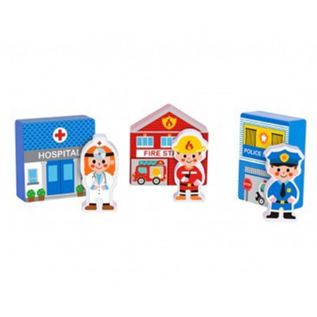 Zestaw budynków i figurek Miasto / Tooky toy