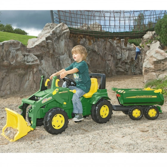 Przyczepa John Deere Halfpipe do traktorków RollyTrailer / Rolly toys