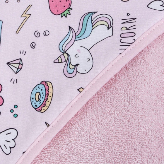 Ręcznik dla niemowlaka Printed Line Unicorn 100x100 / Ceba Baby