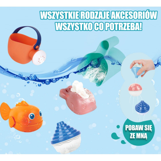 Stolik wodny lub piaskownica + 10 el. / Woopie