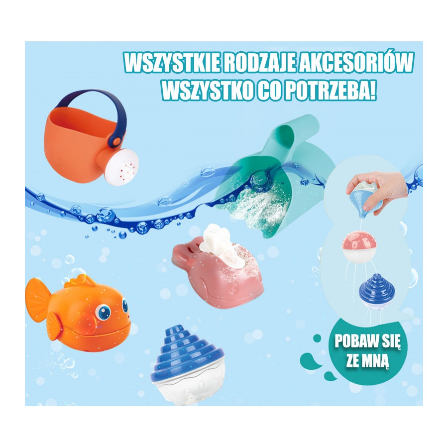 Stolik wodny lub piaskownica + 10 el. / Woopie