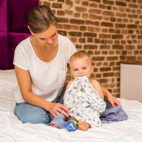 Pieluszki z włókien bambusa organicznego 3 szt. Miętowe / Babyono