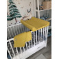 Kocyk dziecięcy Waffle Line 90x90 cm Cream Gold / Ceba Baby Kocyk dziecięcy Waffle Line 90x90 cm Cream Gold / Ceba Baby