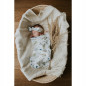 Zestaw BabyWrap Kokon + Czapeczka + Opaska Herbal / Qbana Mama