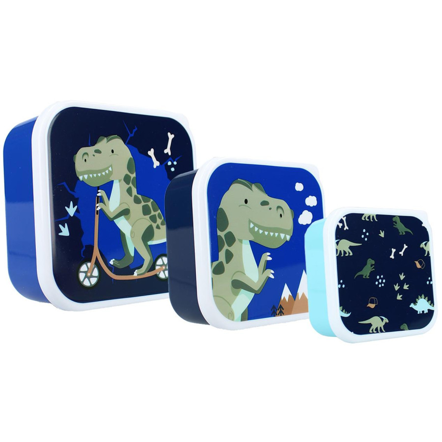 Śniadaniówka snack box 3w1 Dino Navy / Pret