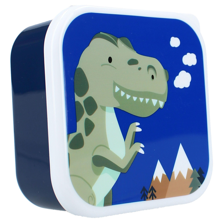 Śniadaniówka snack box 3w1 Dino Navy / Pret