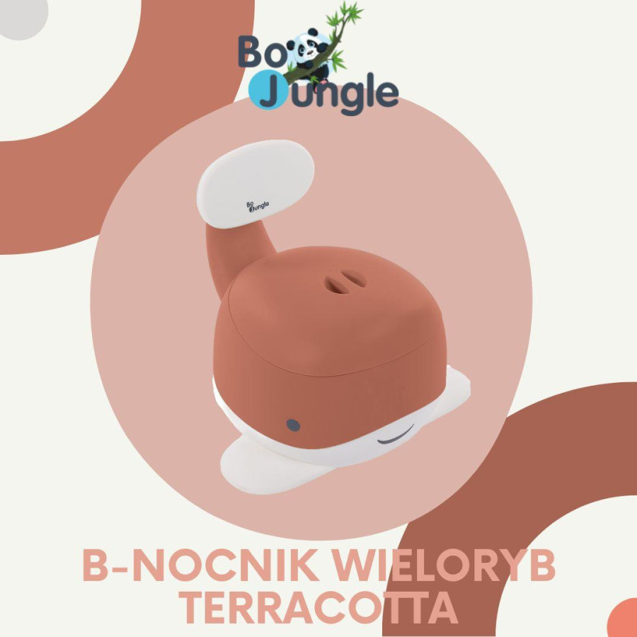 Nocnik wieloryb Terracotta / BoJungle