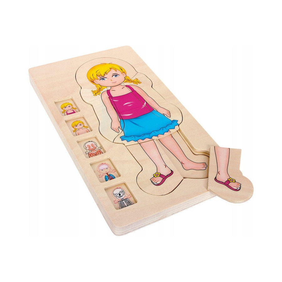 Układanka warstwowa Dziewczynka 28 el. / Small Foot Design