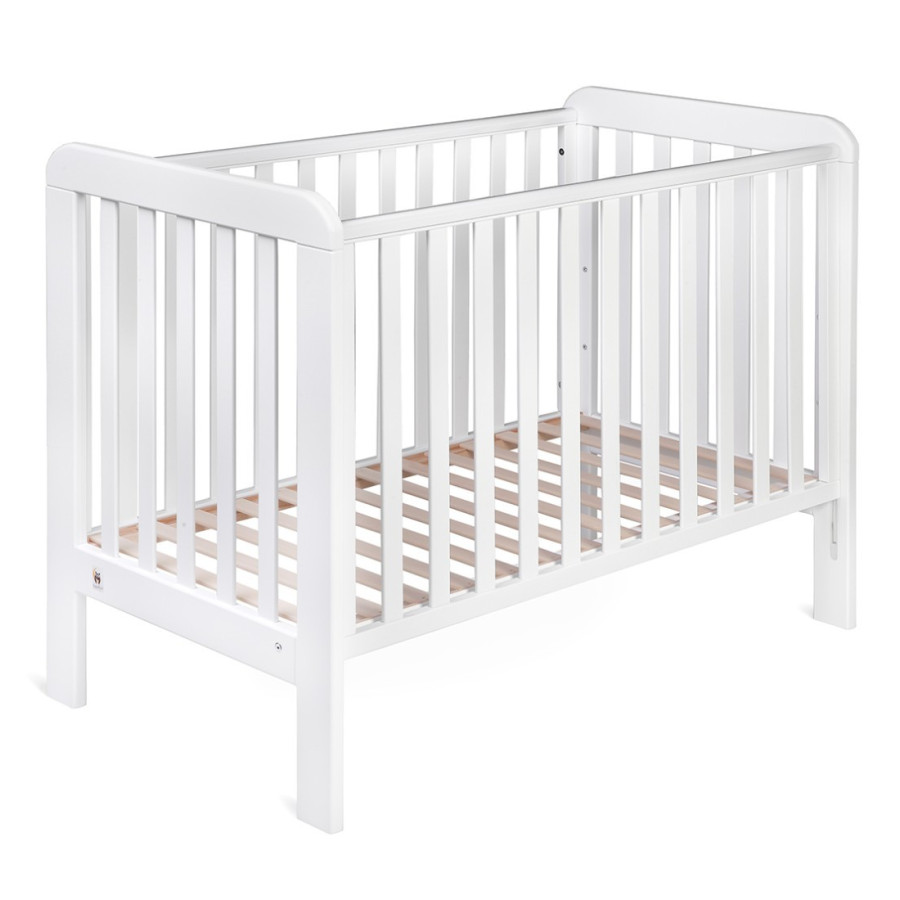 Łóżeczko dziecięce Lull Białe 120x60 cm / YappyKids Łóżeczko dziecięce Lull Białe 120x60 cm / YappyKids
