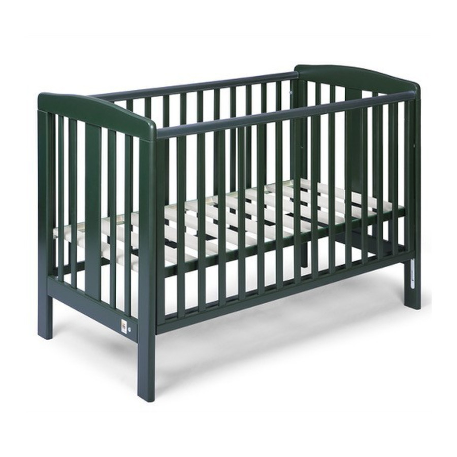 Łóżeczko dziecięce Qu Zielone 120x60 cm / YappyKids Łóżeczko dziecięce Qu Zielone 120x60 cm / YappyKids