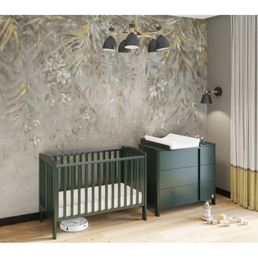 Łóżeczko dziecięce Qu Zielone 120x60 cm / YappyKids