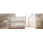 Łóżeczko dziecięce Move z kołyską Białe 120x60 cm / YappyKids