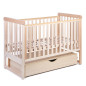 Łóżeczko dziecięce Move z kołyską Natural 120x60 cm / YappyKids