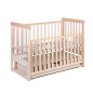 Łóżeczko dziecięce Move z kołyską Natural 120x60 cm / YappyKids