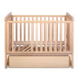 Łóżeczko dziecięce Move z kołyską Natural 120x60 cm / YappyKids