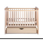 Łóżeczko dziecięce Move z kołyską Natural 120x60 cm / YappyKids