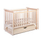 Łóżeczko dziecięce Move z kołyską Natural 120x60 cm / YappyKids