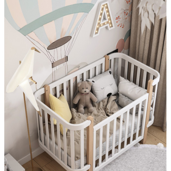 Łóżeczko dziecięce Étude Białe 120x60 cm / YappyKids