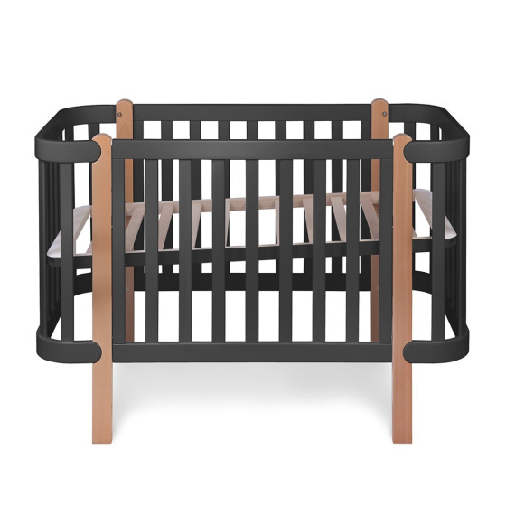 Łóżeczko dziecięce Étude Antracytowe 120x60 cm / YappyKids
