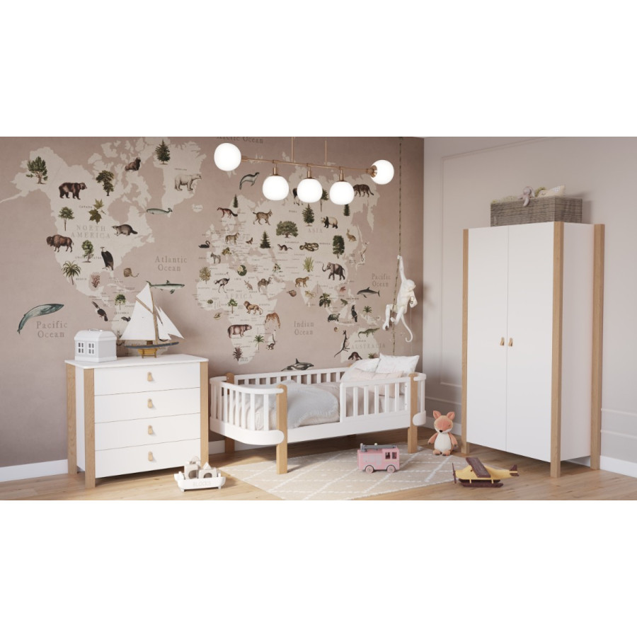 Łóżeczko młodzieżowe Étude Białe 160x80 cm / YappyKids