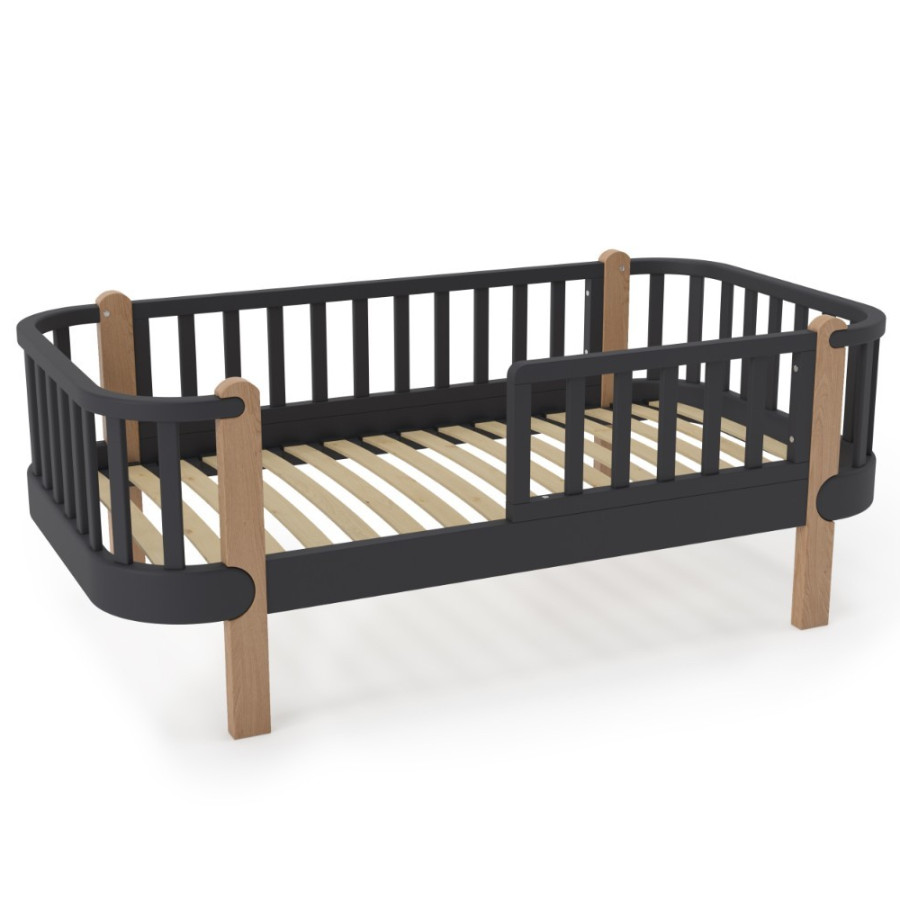 Łóżeczko młodzieżowe Étude Antracytowe 160x80 cm / YappyKids Łóżeczko młodzieżowe Étude Antracytowe 160x80 cm / YappyKids