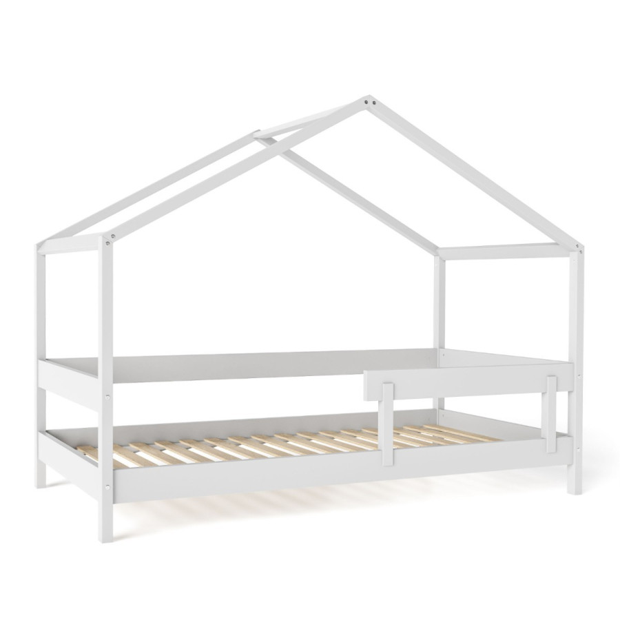 Łóżeczko młodzieżowe Hytte Białe 160x80 cm / YappyKids Łóżeczko młodzieżowe Hytte Białe 160x80 cm / YappyKids