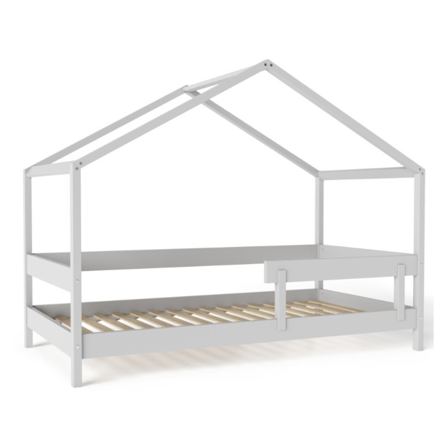 Łóżeczko młodzieżowe Hytte Szare 160x80 cm / YappyKids Łóżeczko młodzieżowe Hytte Szare 160x80 cm / YappyKids
