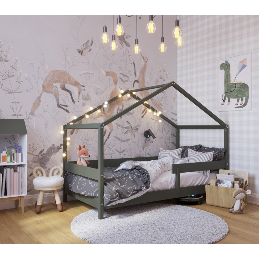 Łóżeczko młodzieżowe Hytte Zielone 160x80 cm / YappyKids