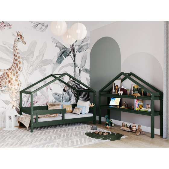 Łóżeczko młodzieżowe Hytte Zielone 160x80 cm / YappyKids