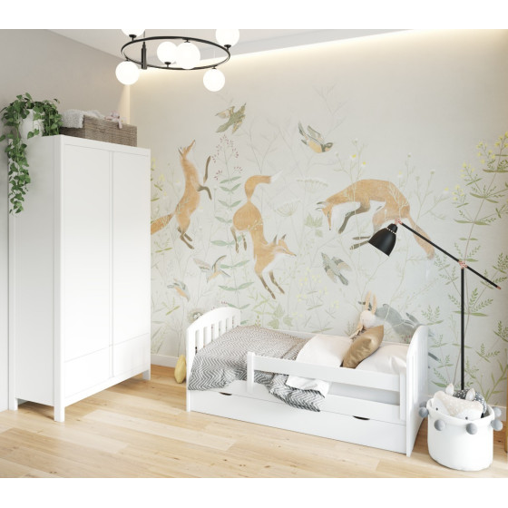 Łóżeczko młodzieżowe Lux Białe 160x80 cm / YappyKids