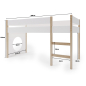 Łóżeczko młodzieżowe Grott Białe 200x90 cm / YappyKids Łóżeczko młodzieżowe Grott Białe 200x90 cm / YappyKids