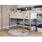 Łóżeczko młodzieżowe Grott Białe 200x90 cm / YappyKids Łóżeczko młodzieżowe Grott Białe 200x90 cm / YappyKids