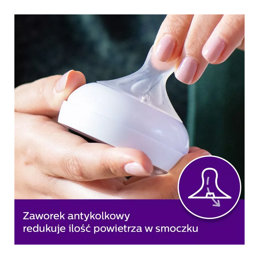 Smoczek do butelki responsywny 0m+ / Philips Avent