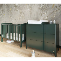 Komoda z przewijakiem Classic Zielona / YappyKids