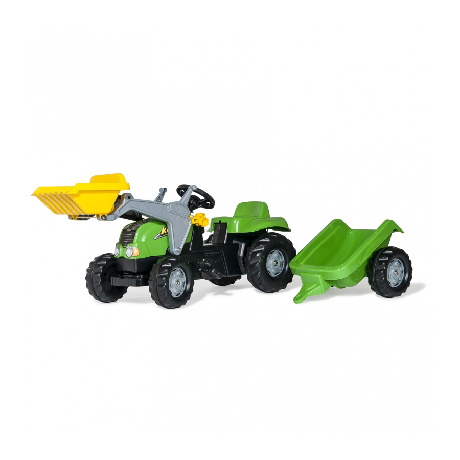 Traktor na pedały z łyżką i przyczepą / Rolly toys