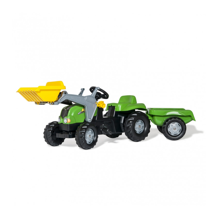 Traktor na pedały z łyżką i przyczepą / Rolly toys