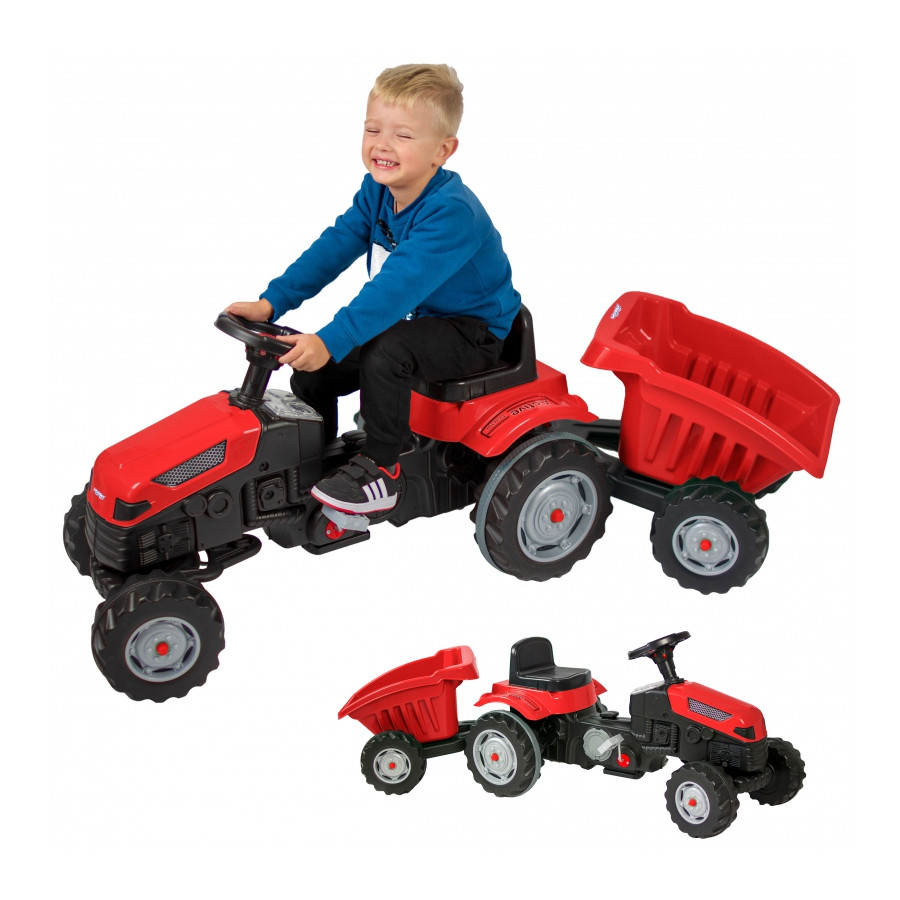 Traktor na pedały GoTrac Maxi z przyczepą / Woopie