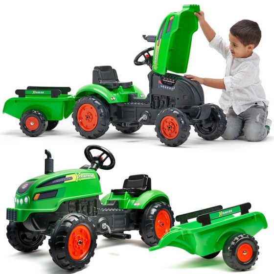 Traktorek X Tractor z przyczepką / Falk