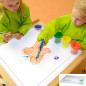 Kwadratowa taca do malowania montessori / Masterkidz