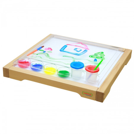 Kwadratowa taca do malowania montessori / Masterkidz