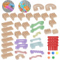 Tor dla pi艂ek do tablicy edukacyjnej STEM 63 el. / Masterkidz Tor dla pi艂ek do tablicy edukacyjnej STEM 63 el. / Masterkidz