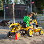 Koparka na pedały Komatsu z przyczepką / Falk