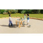 Edukacyjny stół ogrodowy 6 funkcji / Classic world