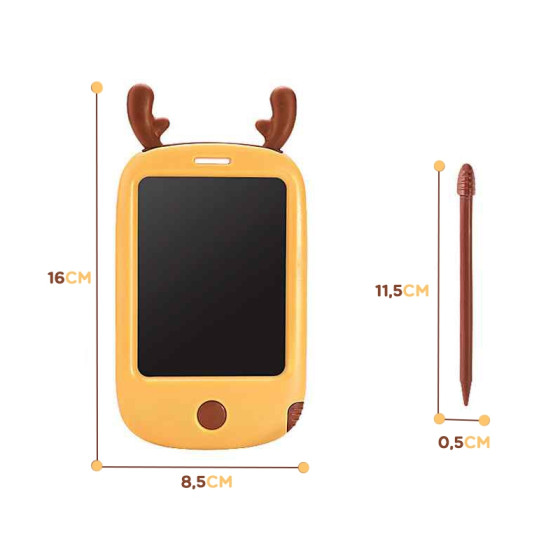 Smartfon 4,4" do rysowania Renifer + rysik / Woopie