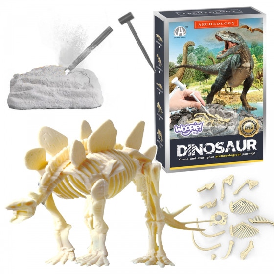 Prehistoryczny szkielet do składania Stegozaur / Woopie